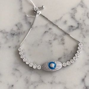 925 Sterling silver evil eye bracelet